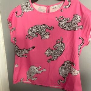 SHEIN Hot Pink Animal Print Dress
